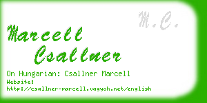 marcell csallner business card